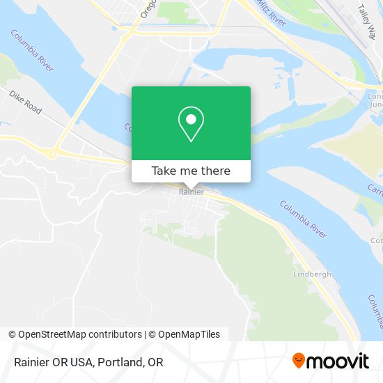 Mapa de Rainier OR USA