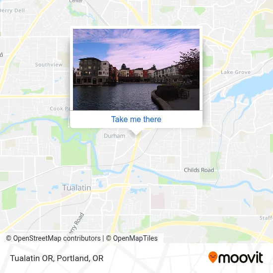 Tualatin OR map
