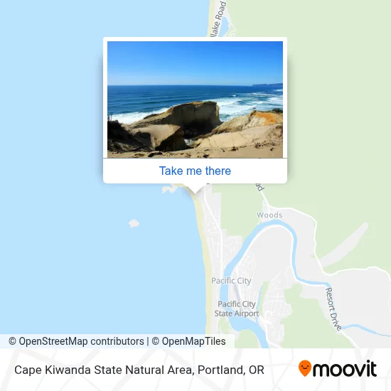 Cape Kiwanda State Natural Area map