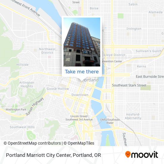 Mapa de Portland Marriott City Center