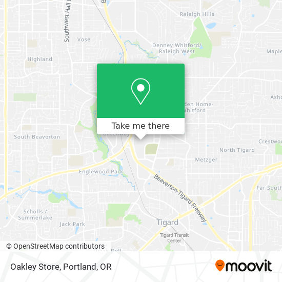 Oakley Store map