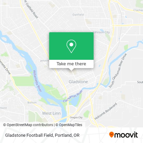 Gladstone Football Field map