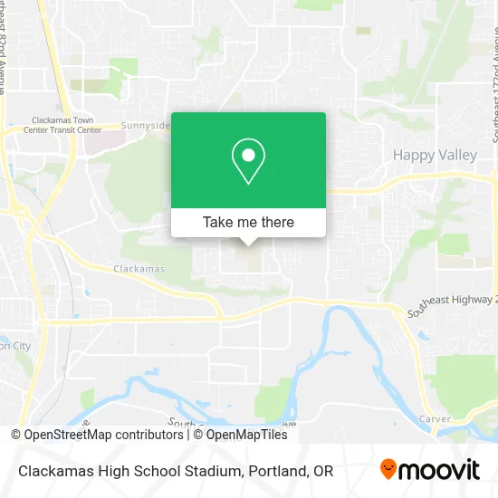 Clackamas High School Stadium map