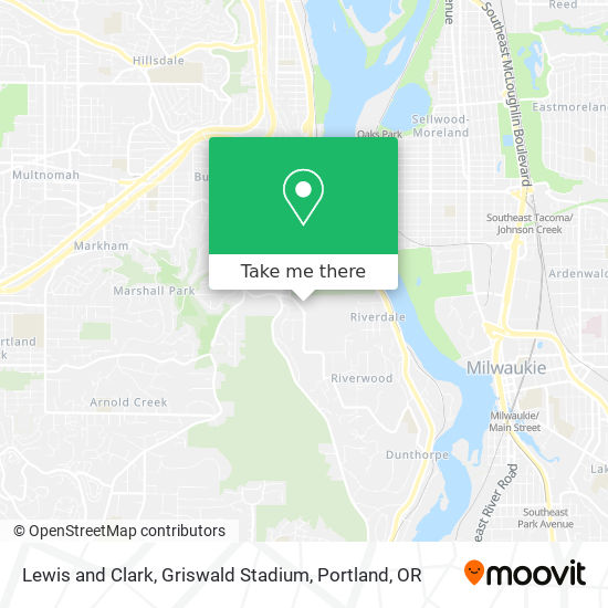 Lewis and Clark, Griswald Stadium map
