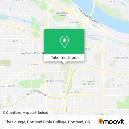 Mapa de The Lounge, Portland Bible College
