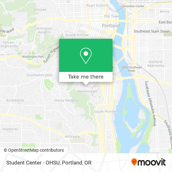 Student Center - OHSU map