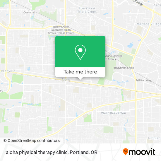 aloha physical therapy clinic map