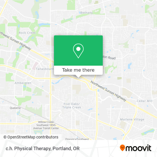 c.h. Physical Therapy map