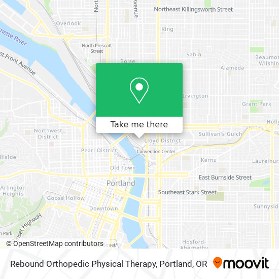 Rebound Orthopedic Physical Therapy map