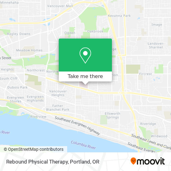 Mapa de Rebound Physical Therapy