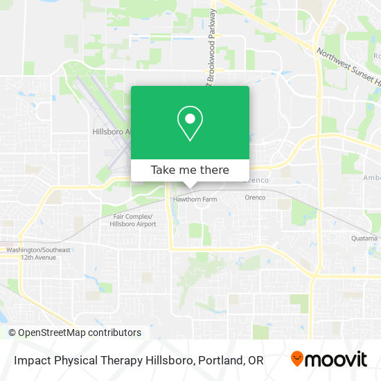 Mapa de Impact Physical Therapy Hillsboro