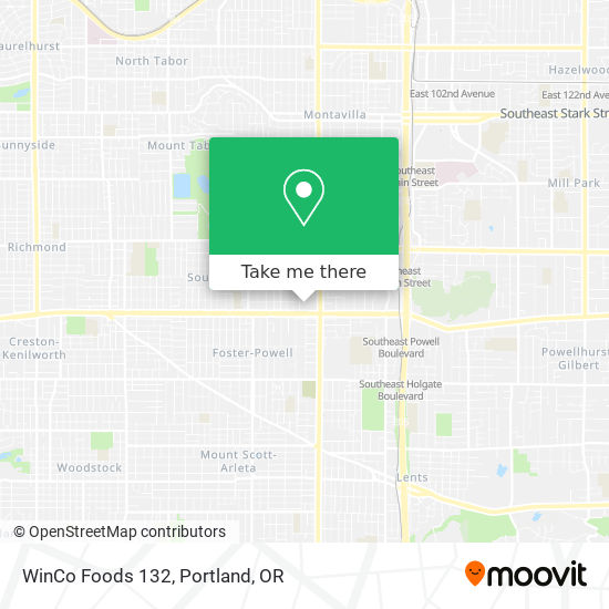 WinCo Foods 132 map
