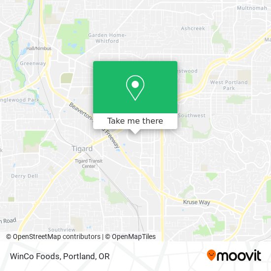 WinCo Foods map