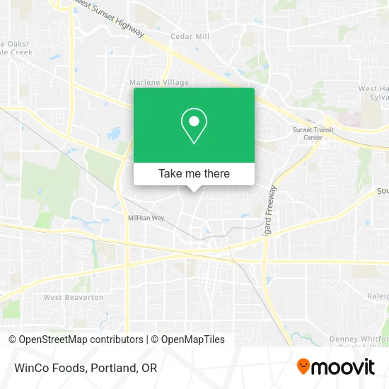 WinCo Foods map