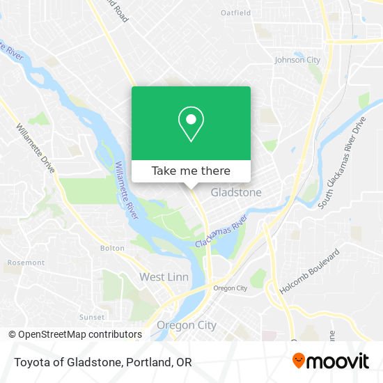 Toyota of Gladstone map