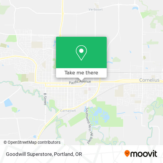 Mapa de Goodwill Superstore