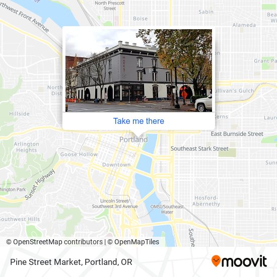 Mapa de Pine Street Market