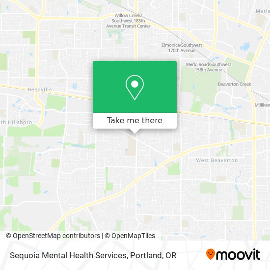 Sequoia Mental Health Services map