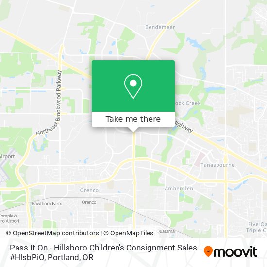 Mapa de Pass It On - Hillsboro Children's Consignment Sales #HlsbPiO