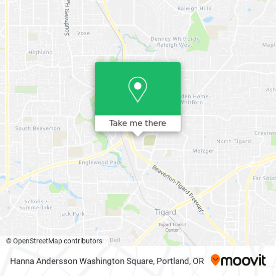 Mapa de Hanna Andersson Washington Square