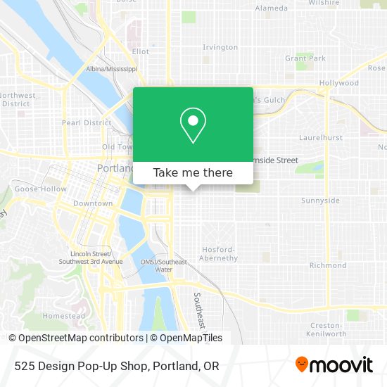 525 Design Pop-Up Shop map