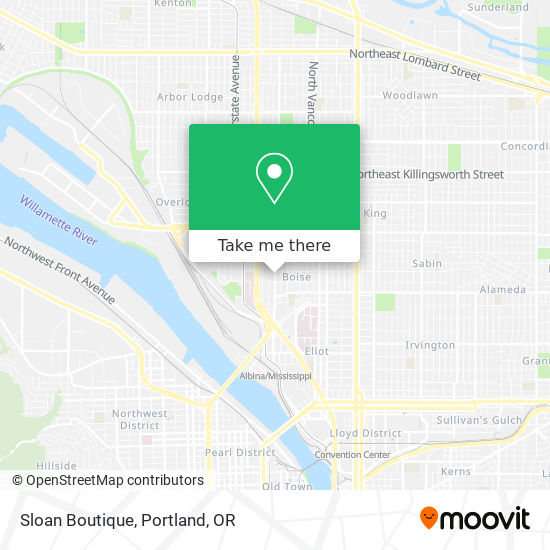 Mapa de Sloan Boutique