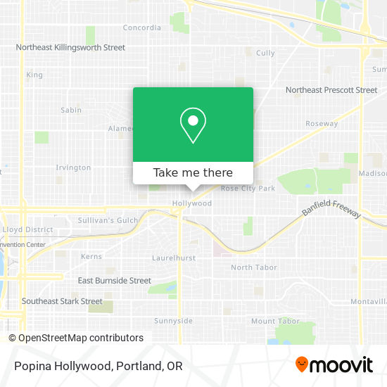 Popina Hollywood map