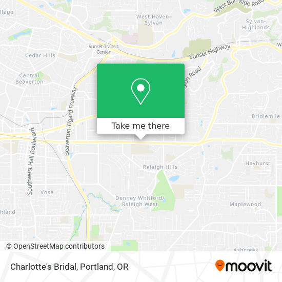 Charlotte's Bridal map