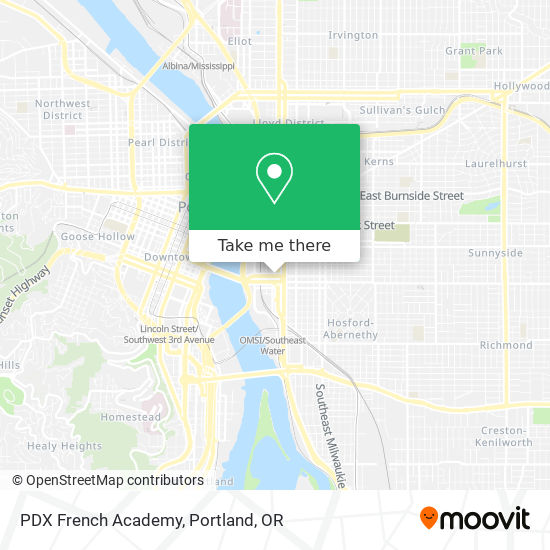 PDX French Academy map