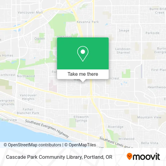 Cascade Park Community Library map