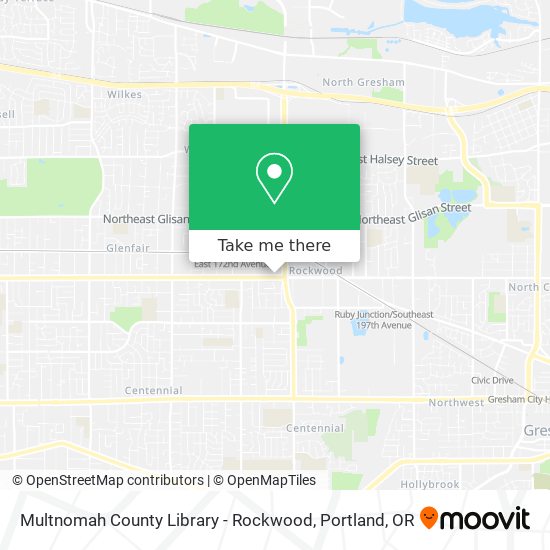 Multnomah County Library - Rockwood map