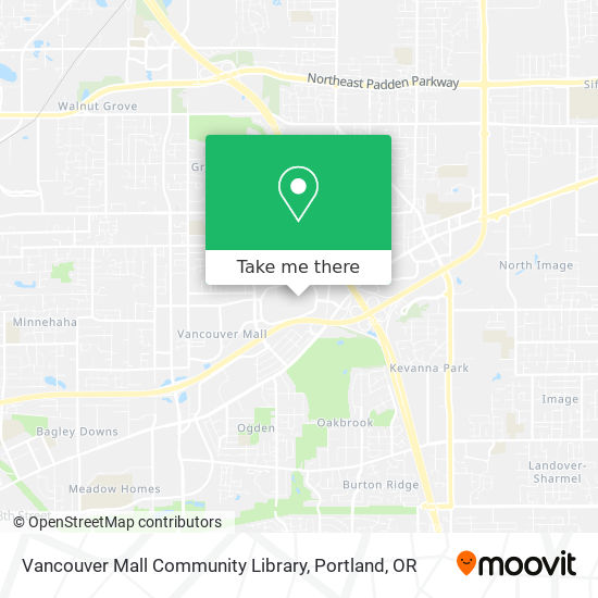 Mapa de Vancouver Mall Community Library