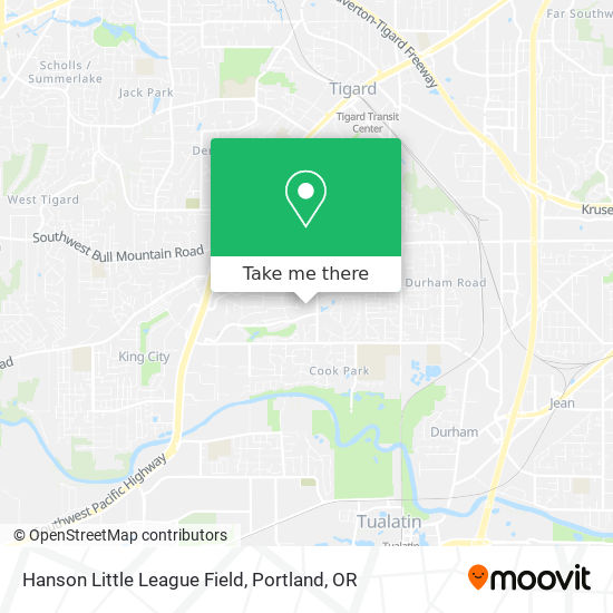 Mapa de Hanson Little League Field