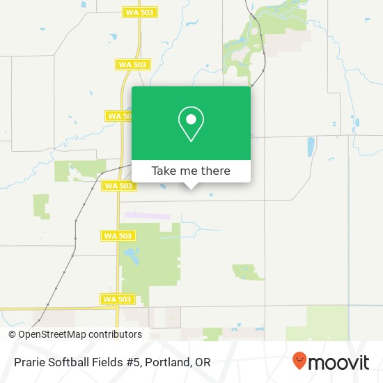 Mapa de Prarie Softball Fields #5