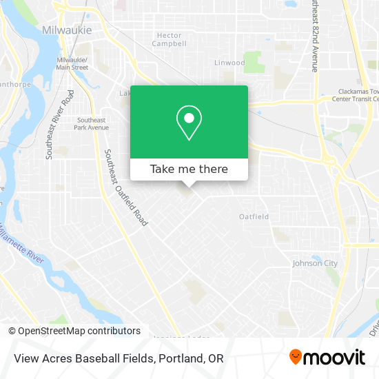 View Acres Baseball Fields map