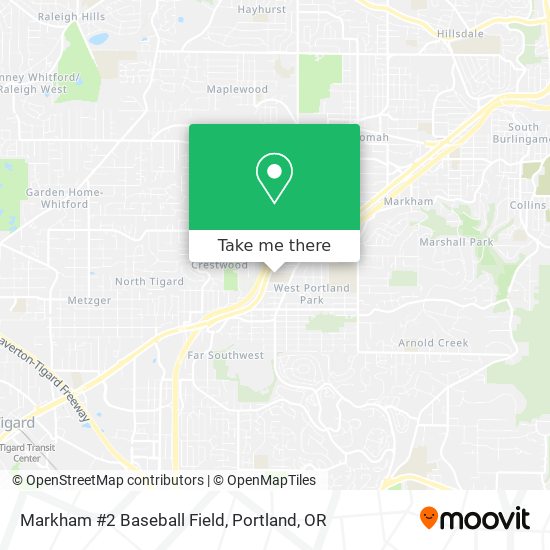 Markham #2 Baseball Field map