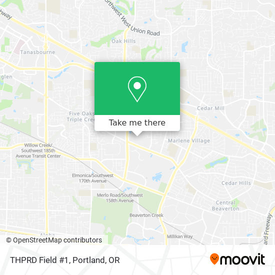 THPRD Field #1 map