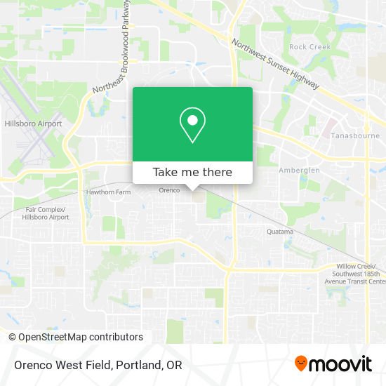 Orenco West Field map