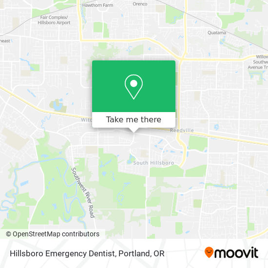 Mapa de Hillsboro Emergency Dentist