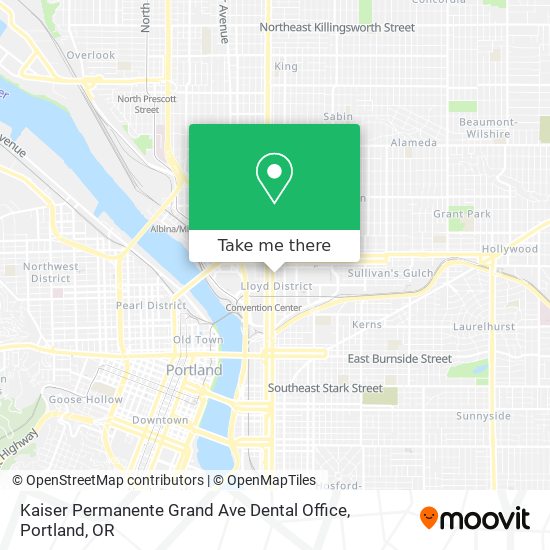 Kaiser Permanente Grand Ave Dental Office map