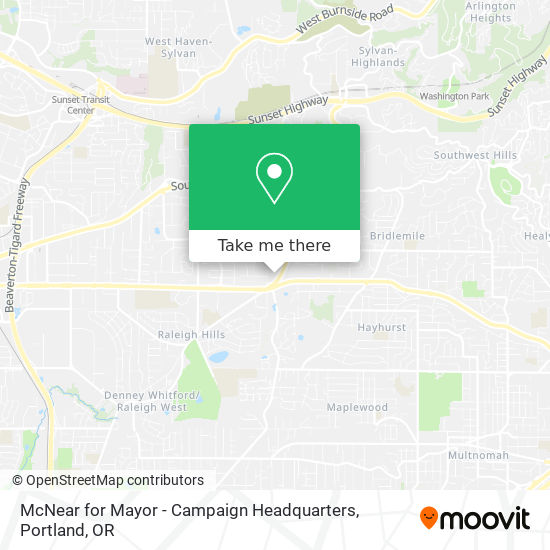 Mapa de McNear for Mayor - Campaign Headquarters