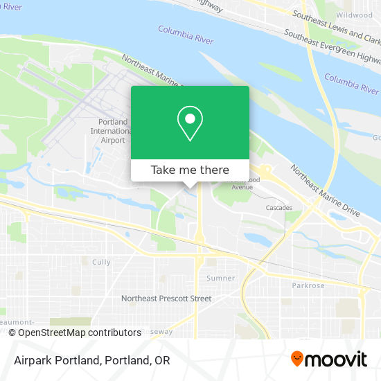 Airpark Portland map