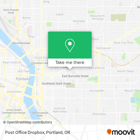 Post Office Dropbox map