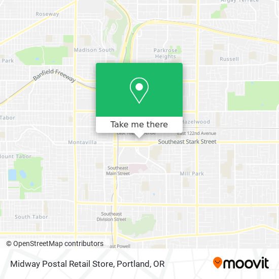 Midway Postal Retail Store map
