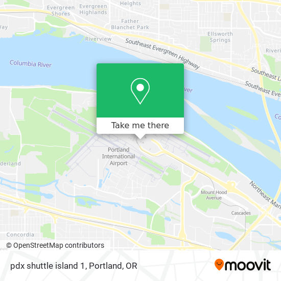 pdx shuttle island 1 map