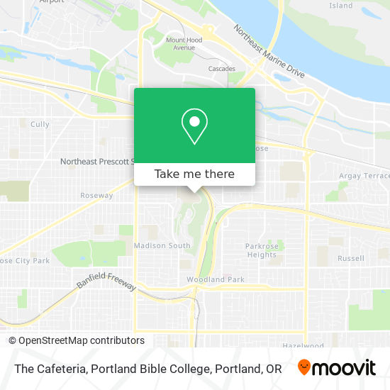 The Cafeteria, Portland Bible College map