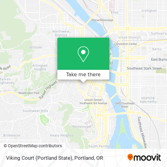 Viking Court (Portland State) map