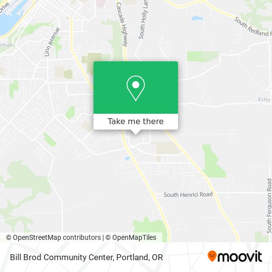 Bill Brod Community Center map