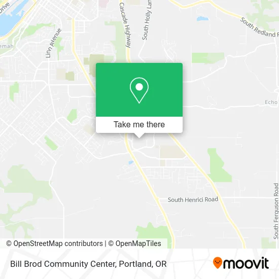Bill Brod Community Center map