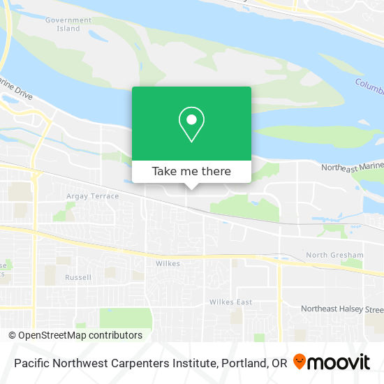 Pacific Northwest Carpenters Institute map